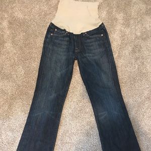 7 for all mankind full panel maternity jeans